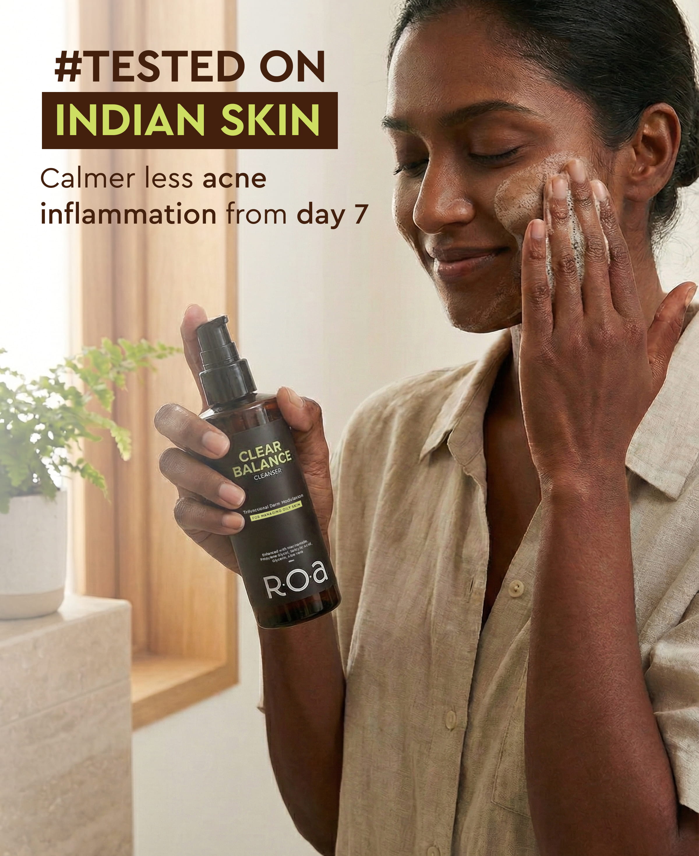 ROA SKINCARE CLEAR BALANCE CLEANSER FOR OILY ACNE PRONE SKIN