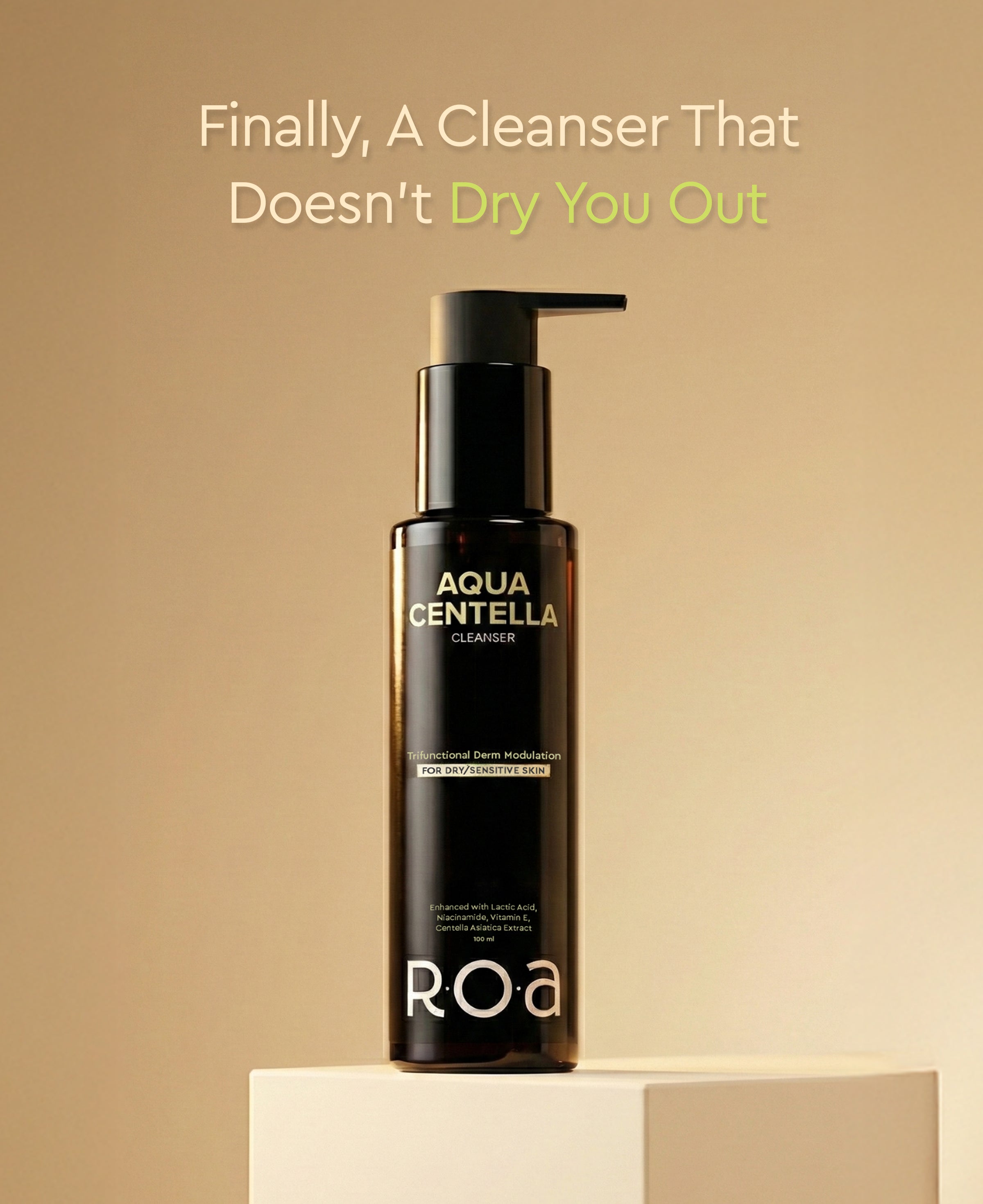ROA SKINCARE AQUA CENTELLA CLEANSER FOR DRY OR SENSITIVE SKIN
