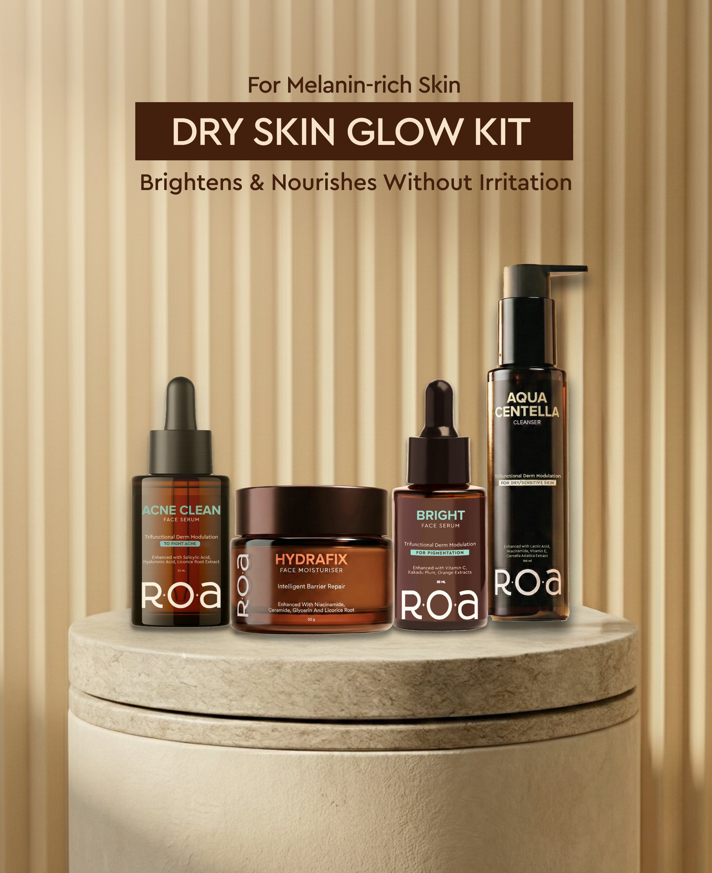 Melanin-Rich Dry Skin Glow Kit (Advanced)