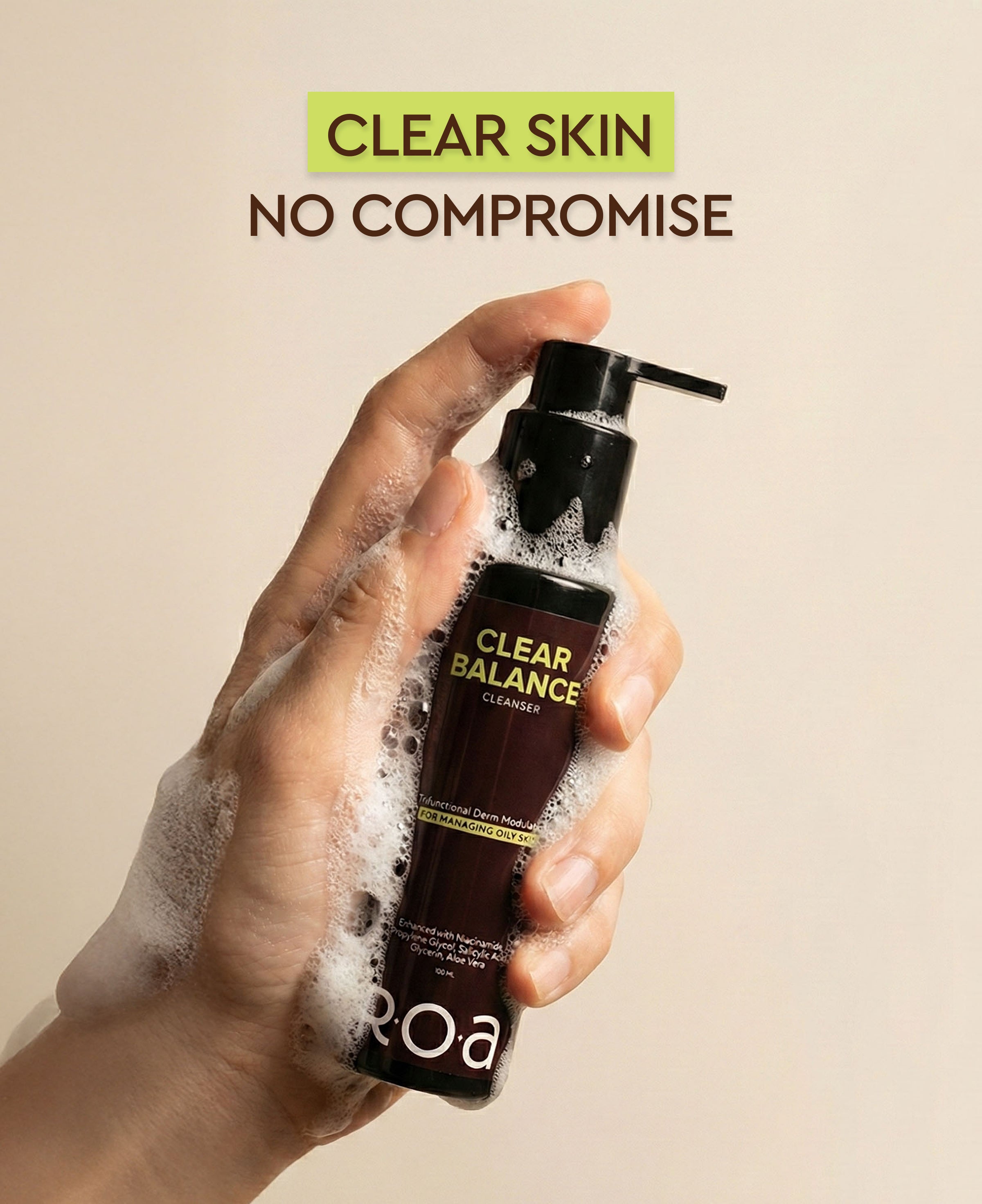 ROA SKINCARE CLEAR BALANCE CLEANSER FOR OILY ACNE PRONE SKIN