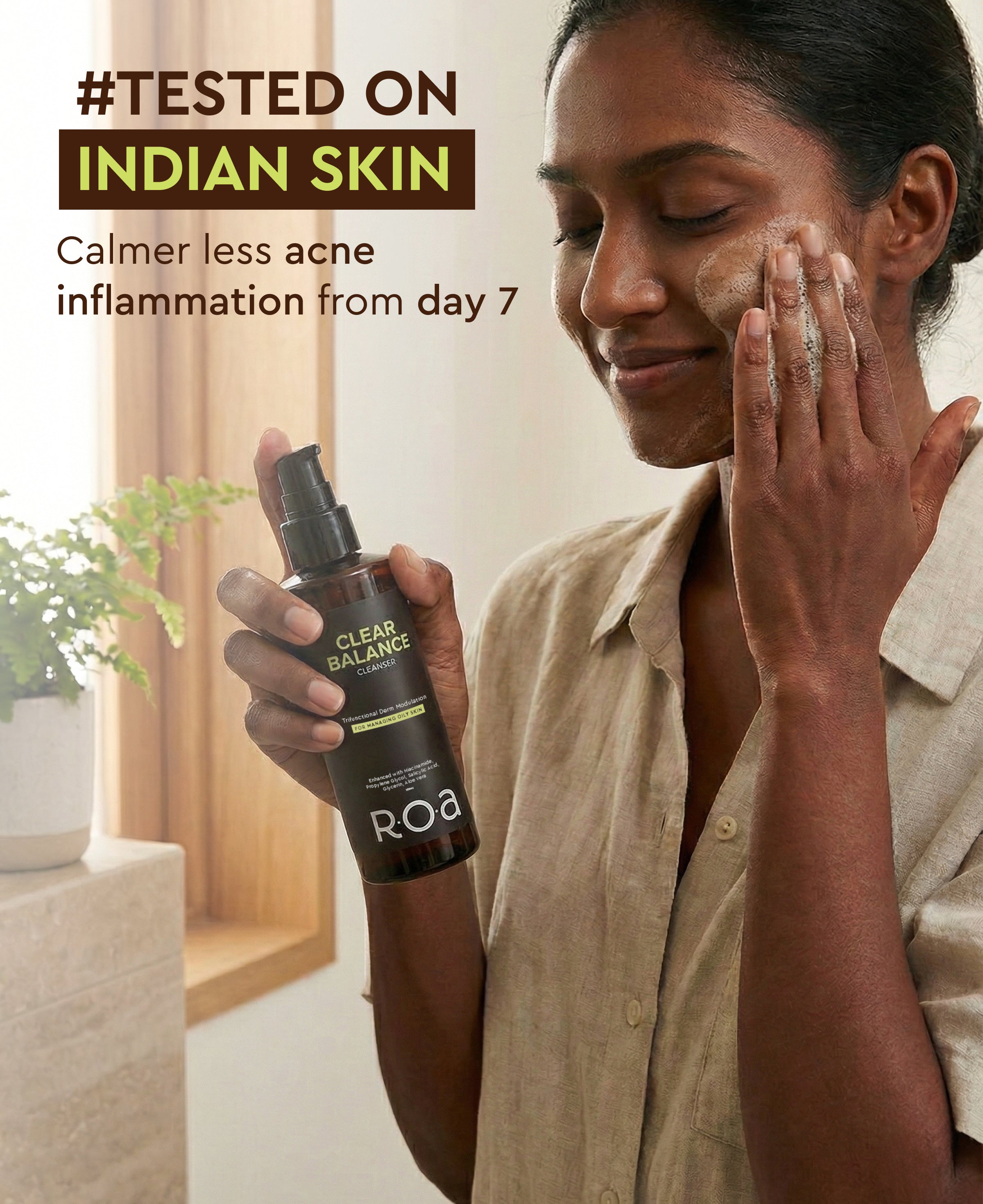 ROA SKINCARE CLEAR BALANCE CLEANSER FOR OILY ACNE PRONE SKIN